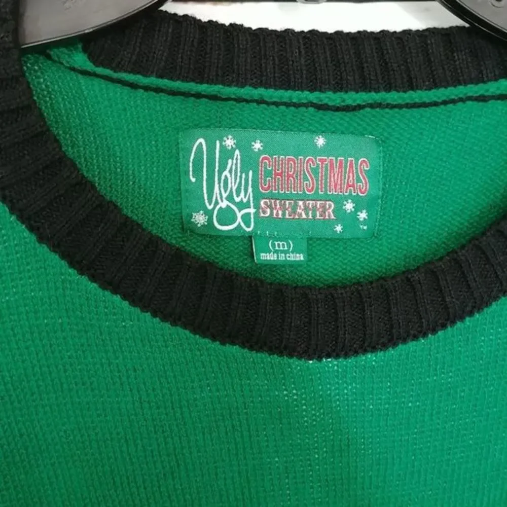 Green Santa‎ Beer Ugly Christmas Sweater